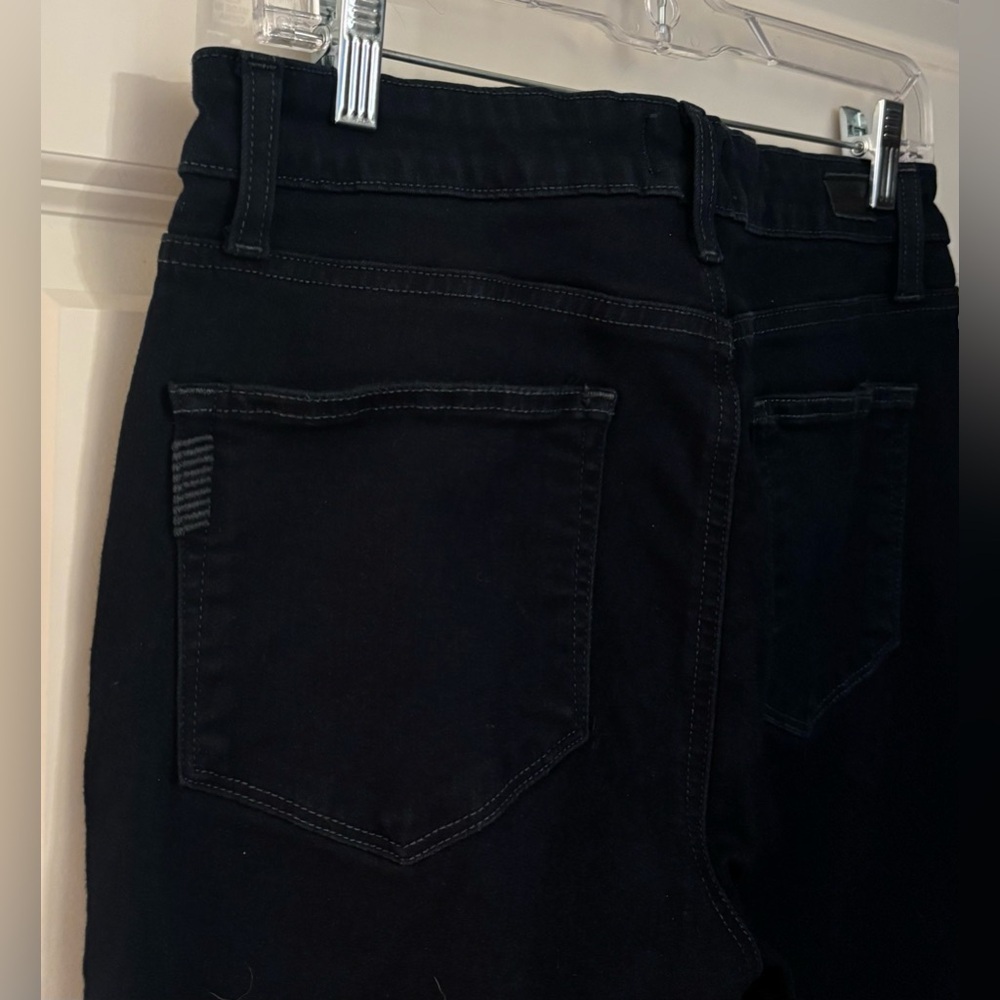 Paige Hoxton High Rise Skinny Jeans, Extra Dark Wash, Size 30 - Picture 6 of 12